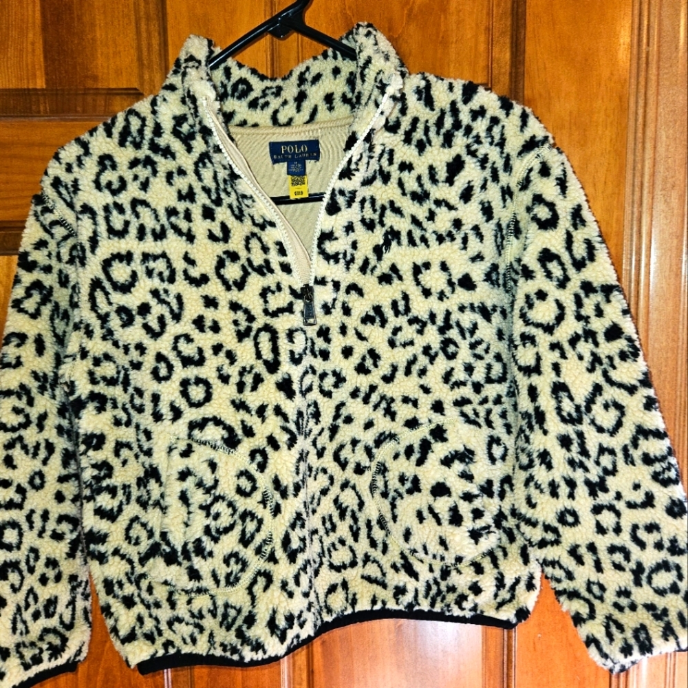 NWOT Ralph Lauren Polo leopard print pullover